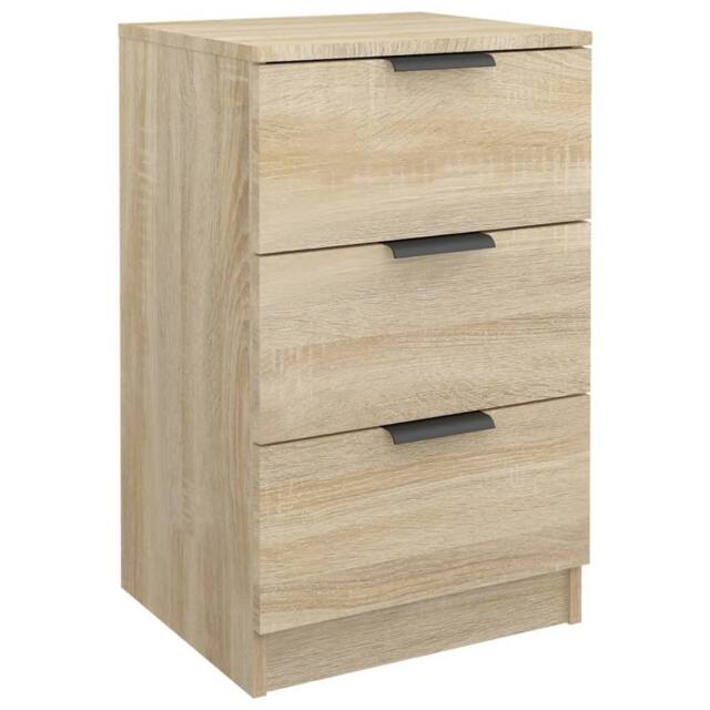Berkfield Home Bedside Cabinet Sonoma Oak 40x36x65 cm in Light Brown - Size: 40 x 36 x 65 cm - image 1