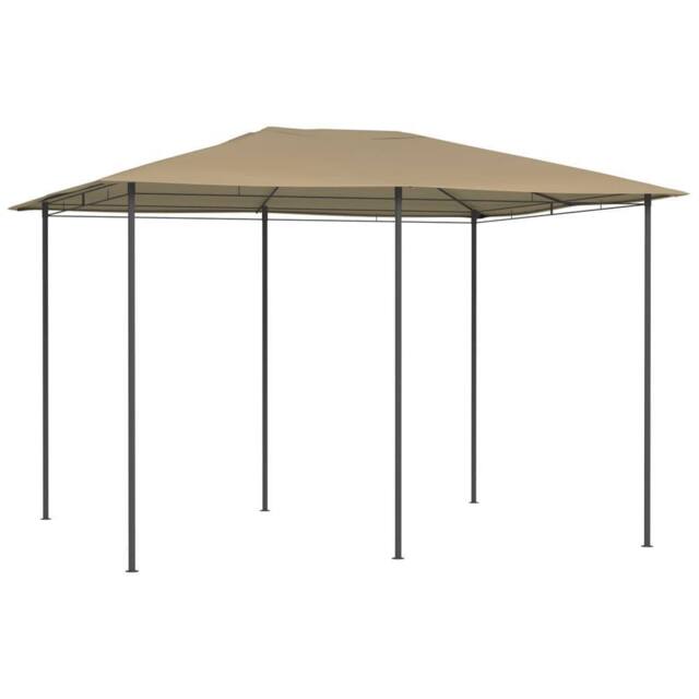 Berkfield Home Gazebo 3x4x2.6 m Taupe 160 g/m ² in Beige - image 1