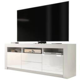 Creative Furniture Shine TV Unit 160cm - White with Gloss Doors - thumbnail 7