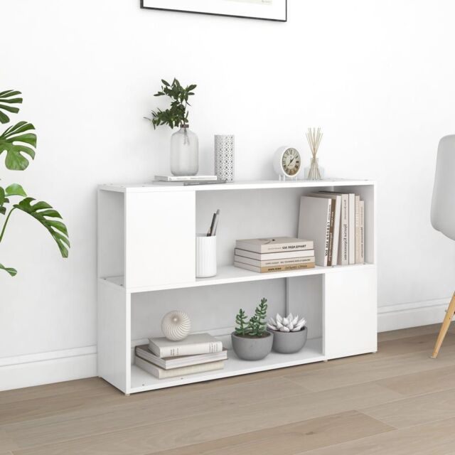 Berkfield Home Book Cabinet White 100x24x63 cm Engineered Wood - Size: 100 x 24 x 63 cm - image 1