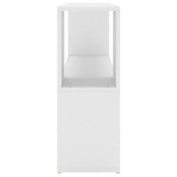 Berkfield Home Book Cabinet White 100x24x63 cm Engineered Wood - Size: 100 x 24 x 63 cm - thumbnail 4