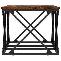 Berkfield Home Coffee Table Smoked Oak 100x49x40 cm Engineered Wood in Brown - Size: 100 x 49 x 40 cm - thumbnail 5