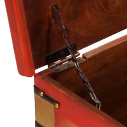 Berkfield Home Storage Box Red 110x40x40 cm Solid Acacia Wood - Size: 110 x 40 x 40 cm - thumbnail 6