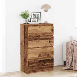 Berkfield Home Sideboard Old Wood 60x35x98.5 cm Engineered Wood in Brown - thumbnail 2