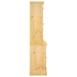 Berkfield Home Highboard Corona Brown 112x43x196 cm Solid Wood Mexican Pine in Light Tan - Size: 112 x 43 x 196 cm - thumbnail 6