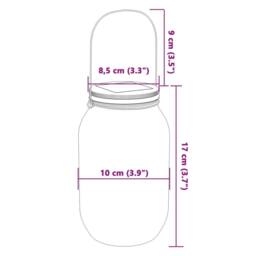 Berkfield Home Solar Glass Light for Outdoor 12 pcs Warm White in Silver - thumbnail 8