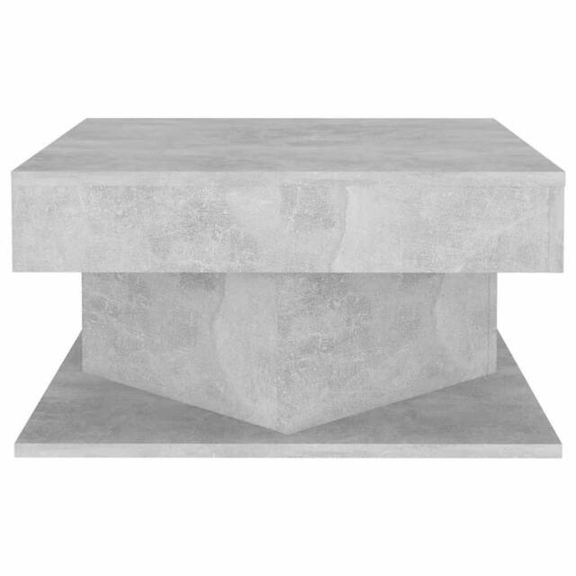 Berkfield Home Decorative Coffee Table Concrete Grey 57x57x30 cm Engineered Wood - Size: 57 x 57 x 30 cm - image 1