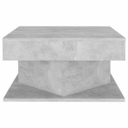 Berkfield Home Decorative Coffee Table Concrete Grey 57x57x30 cm Engineered Wood - Size: 57 x 57 x 30 cm