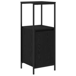 Berkfield Home Bathroom Cabinet with Shelves Black Oak 36x35x95 cm - Size: 36 x 35 x 95 cm