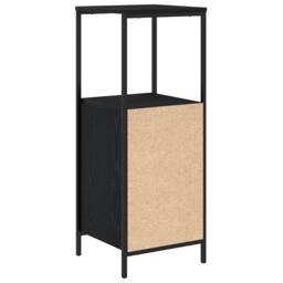Berkfield Home Bathroom Cabinet with Shelves Black Oak 36x35x95 cm - Size: 36 x 35 x 95 cm - thumbnail 8