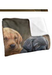 Wild Wings Puppies Silky Touch Super Soft Throw Blanket 152 X 127 cm in White - thumbnail 3