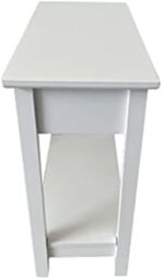 Hygrad Built to Survive Wooden Narrow Flip Top Sofa Bed Side End Table Night Stand w/ Shelf, Slim Bedside Flip Top End, Couch Arm Chair Side w/ - thumbnail 5