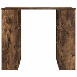 Berkfield Home Modern Corner Desk Smoked oak Engineered wood Medium Corner Desk in Brown - thumbnail 5
