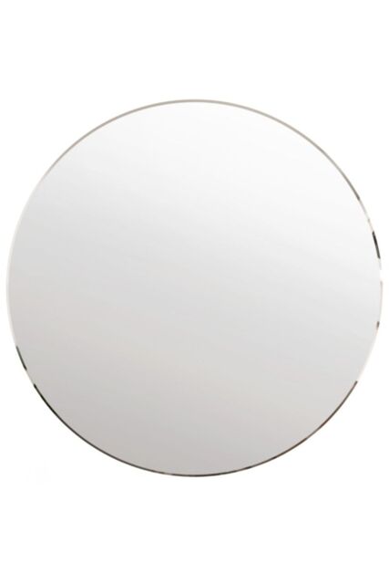 MirrorOutlet All Glass Bevelled Classic Design Round Mirror 60 x 60CM in Silver - Size: 1 Pack - image 1