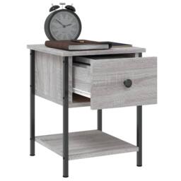 Berkfield Home Bedside Tables 2 pcs Grey Sonoma 34x35.5x45 cm Engineered Wood - thumbnail 5