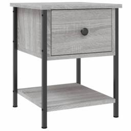Berkfield Home Bedside Tables 2 pcs Grey Sonoma 34x35.5x45 cm Engineered Wood - thumbnail 3