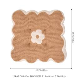 Kelvenix Dining Chair Seat Pads coffee in Brown - Size: 100 cm x 190 cm - thumbnail 2