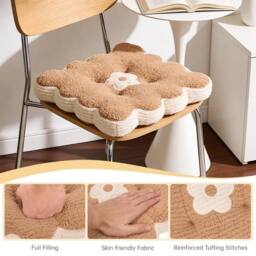 Kelvenix Dining Chair Seat Pads coffee in Brown - Size: 100 cm x 190 cm - thumbnail 5