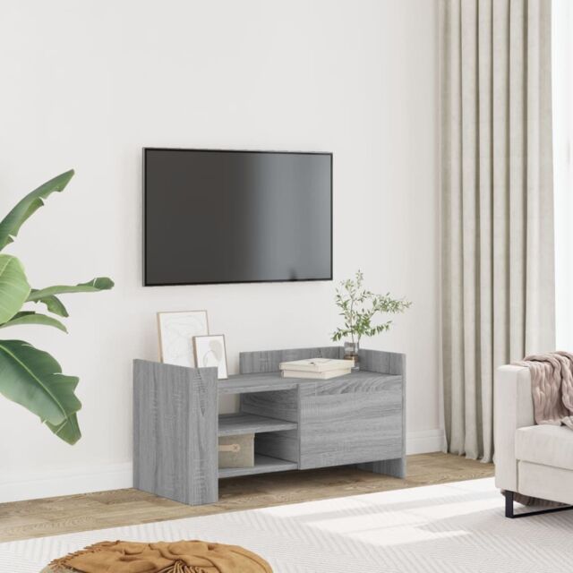 Berkfield Home TV Cabinet Grey Sonoma 80x35x40 cm Engineered Wood - Size: 80 x 35 x 40 cm - image 1