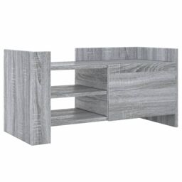 Berkfield Home TV Cabinet Grey Sonoma 80x35x40 cm Engineered Wood - Size: 80 x 35 x 40 cm - thumbnail 2