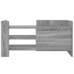 Berkfield Home TV Cabinet Grey Sonoma 80x35x40 cm Engineered Wood - Size: 80 x 35 x 40 cm - thumbnail 4
