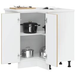 Berkfield Home Kitchen Corner Base Cabinet¬†Porto Artisan Oak Engineered Wood in Brown - thumbnail 4