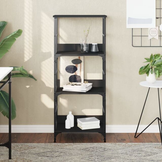 Berkfield Home Bookshelf Black 50x33x117.5 cm Engineered Wood - image 1