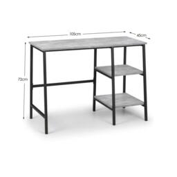 Cheshire Signature Harstad Desk in Concrete & Black - thumbnail 7