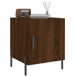 Berkfield Home Bedside Cabinets 2 pcs Brown Oak 40x40x50 cm Engineered Wood - Size: 40 x 40 x 50 cm - thumbnail 4