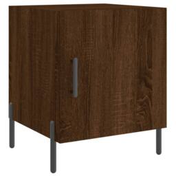 Berkfield Home Bedside Cabinets 2 pcs Brown Oak 40x40x50 cm Engineered Wood - Size: 40 x 40 x 50 cm - thumbnail 5