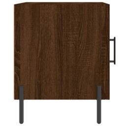 Berkfield Home Bedside Cabinets 2 pcs Brown Oak 40x40x50 cm Engineered Wood - Size: 40 x 40 x 50 cm - thumbnail 7
