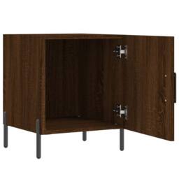 Berkfield Home Bedside Cabinets 2 pcs Brown Oak 40x40x50 cm Engineered Wood - Size: 40 x 40 x 50 cm - thumbnail 8