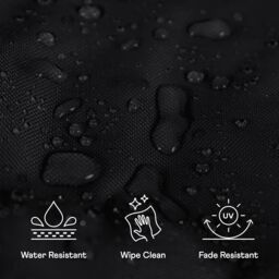 icon Recliner Indoor Outdoor Bean Bag Khaki Bean Bag Chair in Black - thumbnail 7