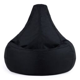 icon Recliner Indoor Outdoor Bean Bag Khaki Bean Bag Chair in Black - thumbnail 4