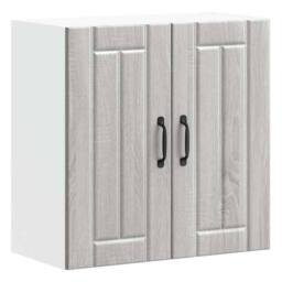Berkfield Home Kitchen Wall Cabinet Lucca Grey Sonoma Engineered Wood - thumbnail 3