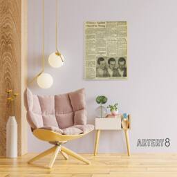 "Artery8 Assassination Kennedy JFK Harvey Oswald Canvas Wall Art Print in Beige - Size: W18"" x H24""" - thumbnail 3