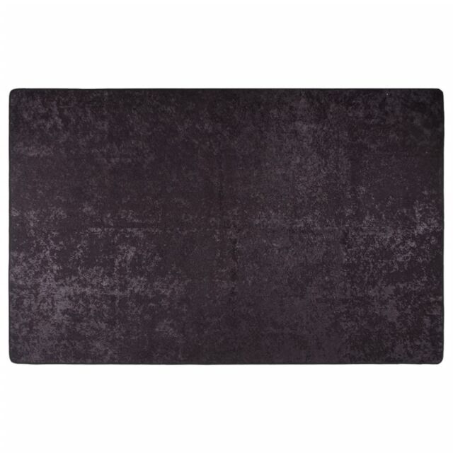 Berkfield Home Rug Washable 80x150 cm Anthracite Anti Slip in Black - Size: 100 cm diameter - image 1