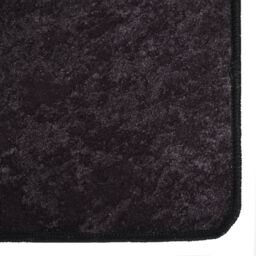 Berkfield Home Rug Washable 80x150 cm Anthracite Anti Slip in Black - Size: 100 cm diameter - thumbnail 2