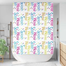Berkfield Home Shower Roller Blind 150x240 cm Fabric Width 146 cm in Black - thumbnail 2