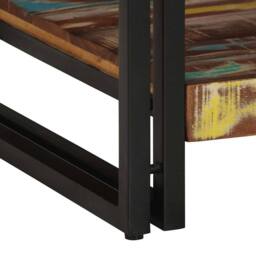 Berkfield Home Durable Coffee Table Multicolour 90x50x38 cm Solid Wood Reclaimed - Size: 90 x 50 x 38 cm - thumbnail 8