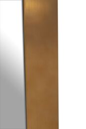 Orsina Minimalist Gold Rectangular Wall Mirror, Brushed Gold Stainless Steel Frame Mirror for Living Room - thumbnail 4