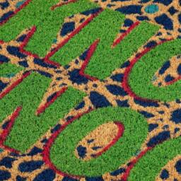 Arthouse Astley Knock Knock Printed PVC Backed Coir 40x60cm Doormat - Size: 40 cm x 60 cm - thumbnail 4