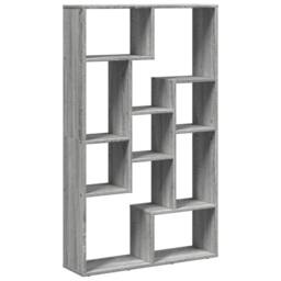 Berkfield Home Bookcase Grey Sonoma 72x20x120 cm Engineered Wood - Size: 72 x 20 x 120 cm - thumbnail 7