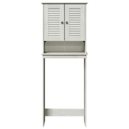 Berkfield Home Toilet Cabinet White 60 x 27 x 161 cm Solid pine wood - thumbnail 6