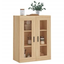Berkfield Home Wall Mounted Cabinet Sonoma Oak 69.5x34x90 cm in Brown - thumbnail 4