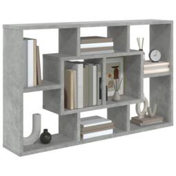 Berkfield Home Wall Shelf Concrete Grey 85x16x52.5 cm Engineered Wood - thumbnail 4