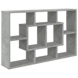 Berkfield Home Wall Shelf Concrete Grey 85x16x52.5 cm Engineered Wood - thumbnail 3