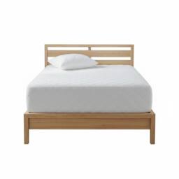 Snug City 200TC Luxury Cotton Quilted Mattress Protector Breathable Mattress in White - Size: Double - thumbnail 2