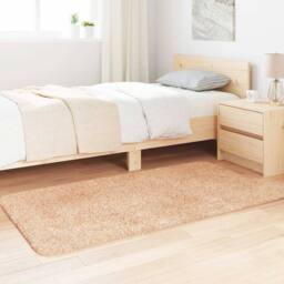 Berkfield Home Shaggy Rug High Pile NAVARRA Beige 80x150 cm Polyester - Size: Medium - thumbnail 3