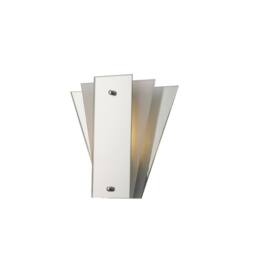 Netlighting Atlantis 3 Layer Flush Flush Wall Lamp E27 Frosted Mirror in Grey